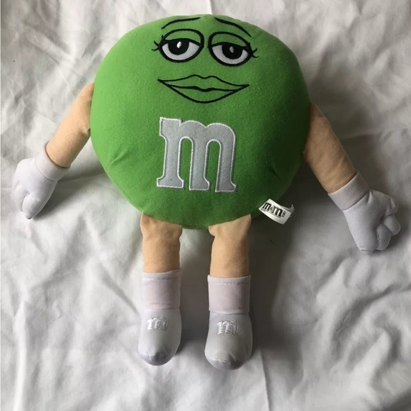 M&M’s Chocolate Candy Green Character Plush Stuffed Toy - Picture 1 of 3